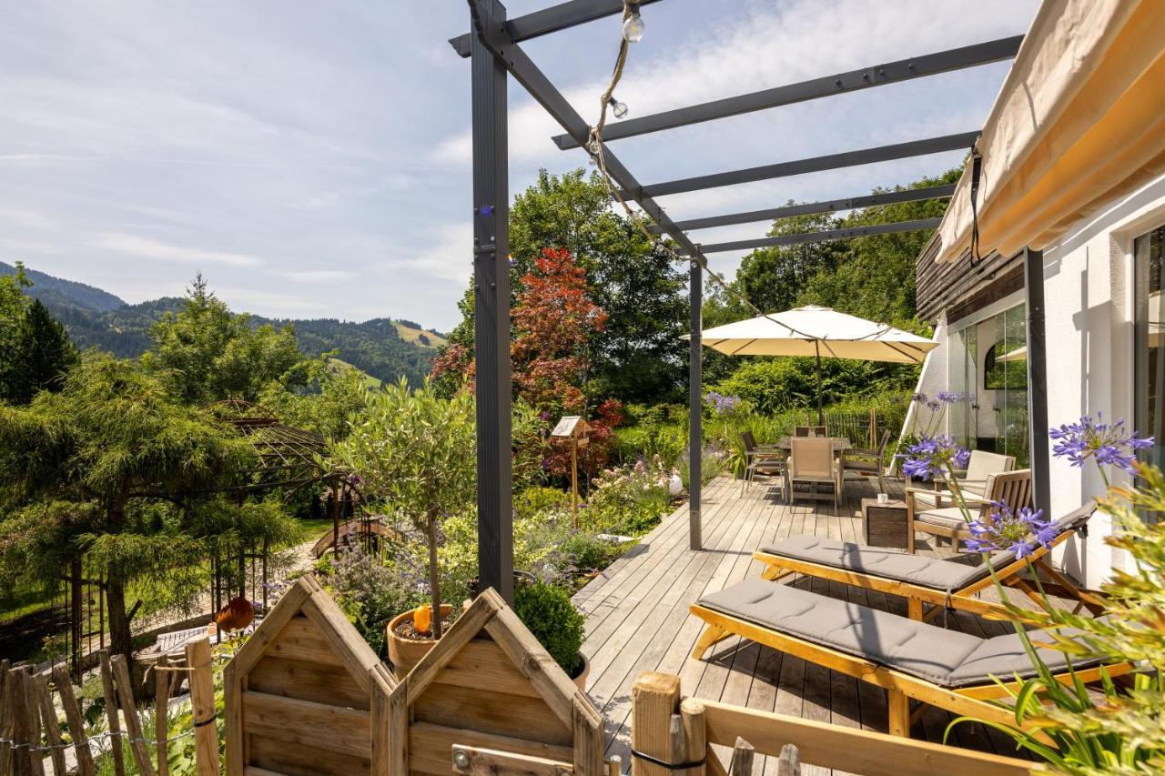 Waldlounge - Gartenwohnung Oberstaufen Exterior photo